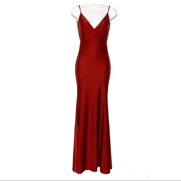 Fashion Nova | Dresses | Fashion Nova Nwt Walk Behind Me Red Maxi Dress S |  Poshmark